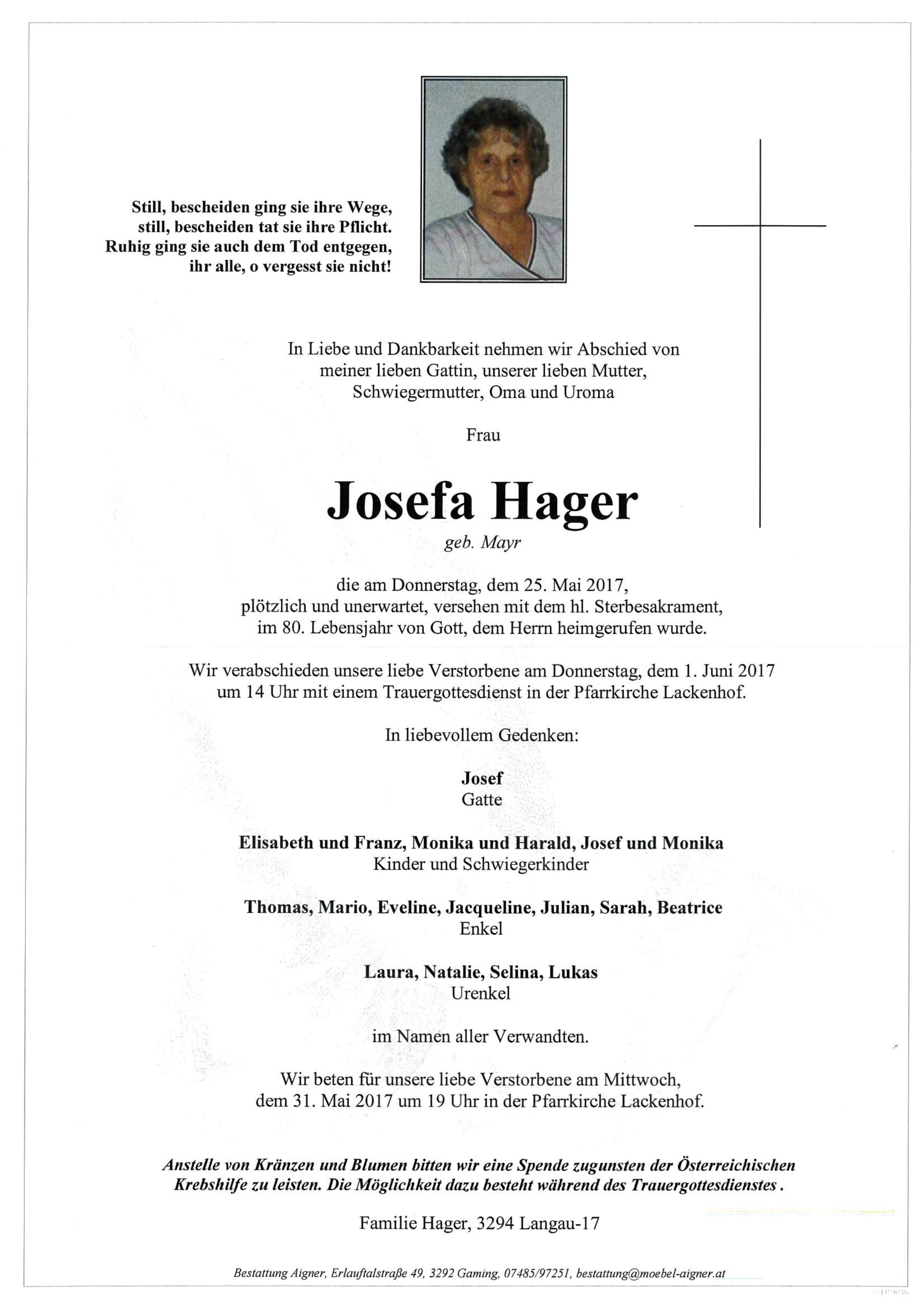 Josefa Hager