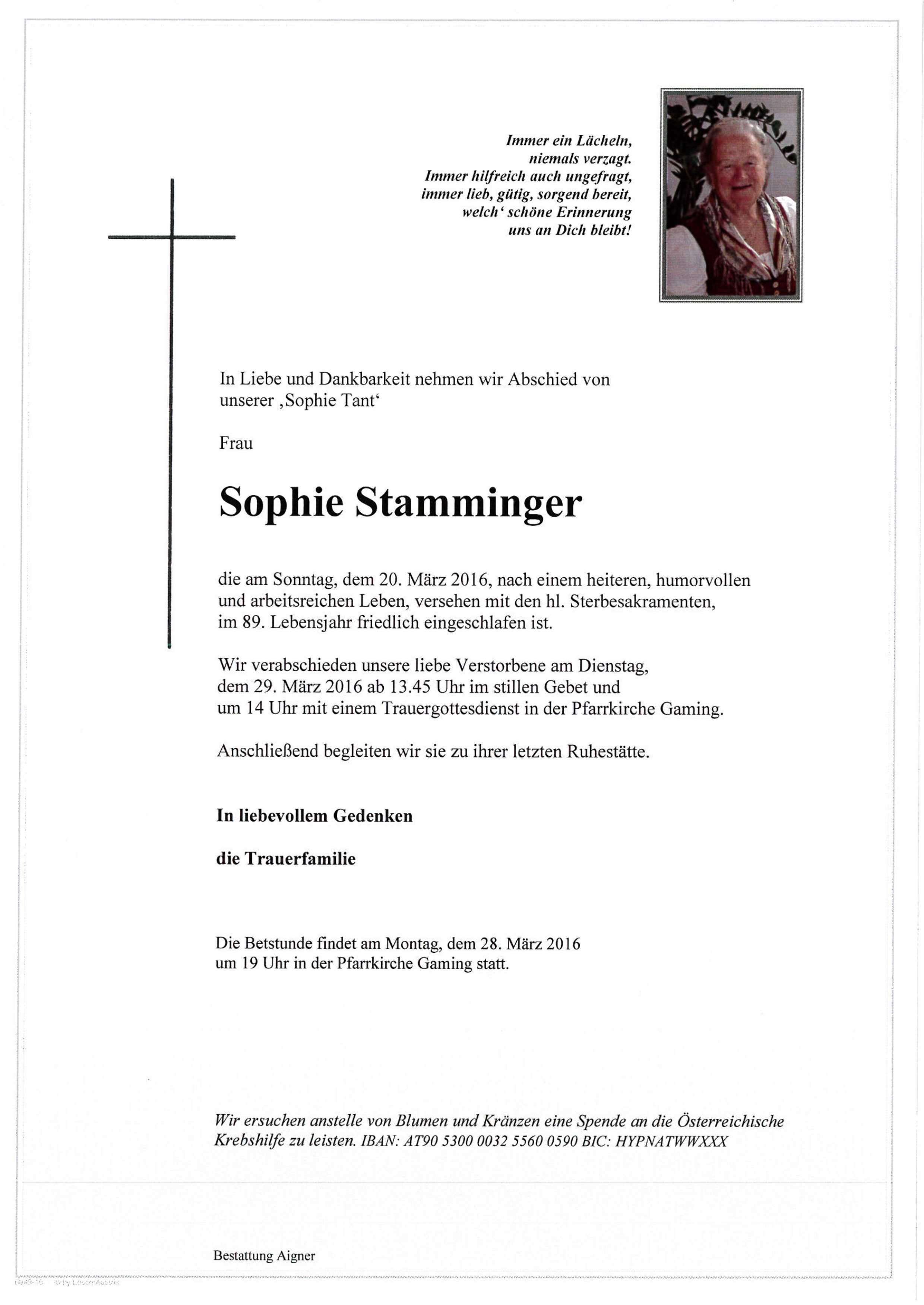 Sophie Stamminger